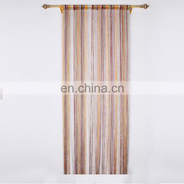 Rainbow warp knitted metal chain curtain for window