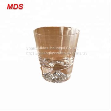 Top quality wholesale 270ml thick base clear iceberg shot glass