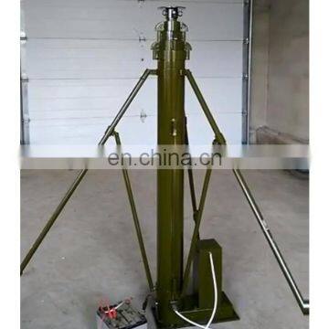 tripod telescopic motorized telescoping mast 12meter