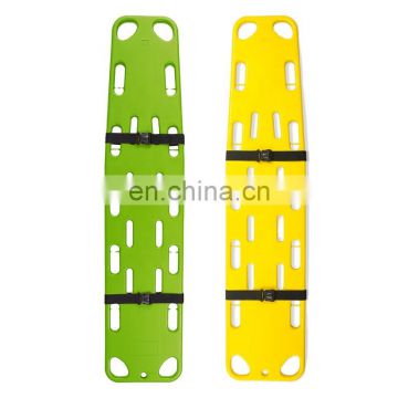 China medical plastic spinal board with head immobilize