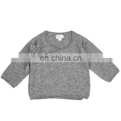 Solid Cashmere Plain Knitted Baby Girls Cardigans