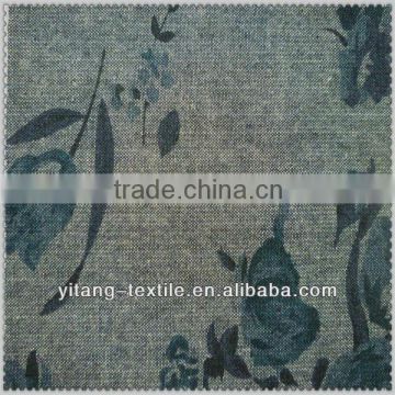 Hot sale printed cotton denim fabric for garment