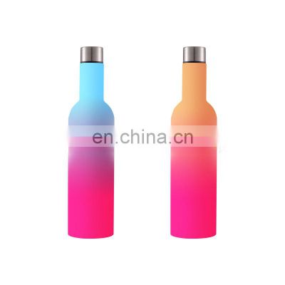 Stainless Steel Heat Preservation Cold Red Wine 750ml  Sports Bottle