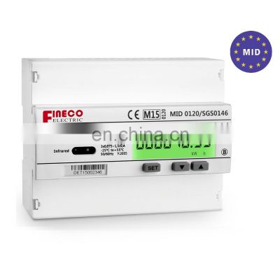 MID approved EM737 CT 3*230/400V 1.5(6)A smart electric sub meter price