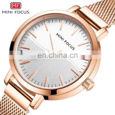 MINI FOCUS 0261L Brand Luxury Women Watches Waterproof Fashion Quartz Ladies Wristwatch Stainless Steel Watch