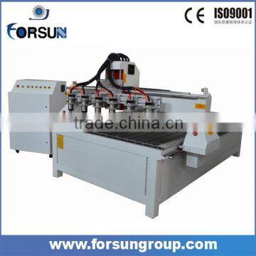 6 heads CNC router for woodworking machinery ,wood cutting machine with 6 heads for aluminum engraving machine
