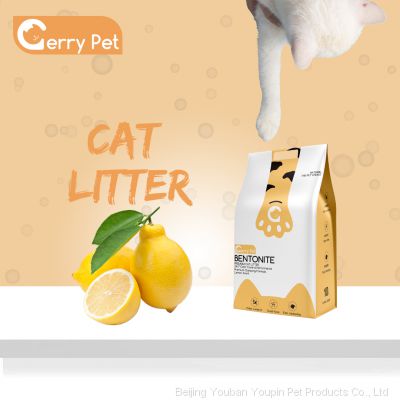 Lemon Scent Bentonite Cat Litter Gerry Pet Dust Free 20L /10L /5L