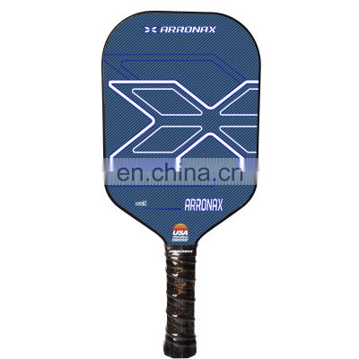2024 New Style Blue  Carbon Fiber 16mm Pickleball Paddle Ultimate Choice for Power and Control