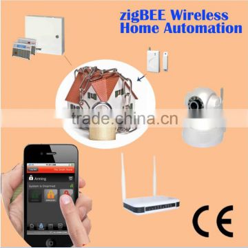 MOQ 1stes Zigbee android phone remote control wireless home security alarm system