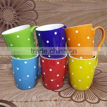 liling handpainting stoneware ceramic stadium cups