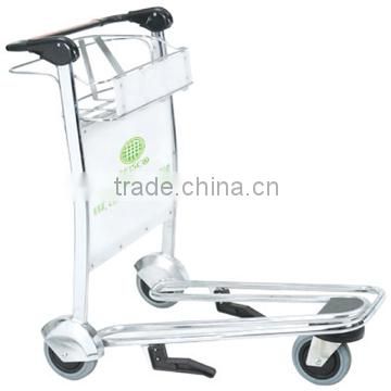 CE & ISO approved airport lightweight luggage trolley with brake