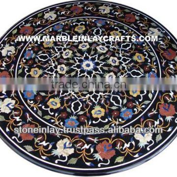 Black Marble fine Inlay table top