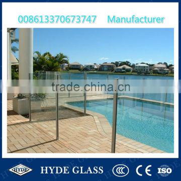 China 12mm tempered banister fence glass