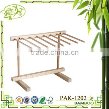 Aonong bamboo pasta drying rack/foldable kitchen noodle hanging rack