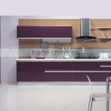 Purple Color High Gloss Furniture For Kitchen DJ-K209