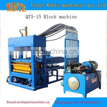 QT5-15 bulding brick mould vibrating table concrete machine