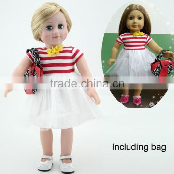 OEM&ODM wholesale handmade doll clothes suit for 18 inch doll American girl doll accessories custom doll clothes