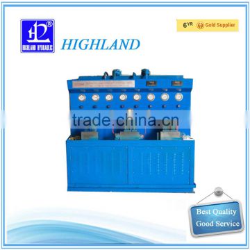 Highland 300-500L/min comprehensive hydraulic test bench manufacturer