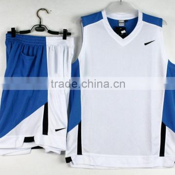 2014 OEM basketball team uniform, blank basketball suit, basketball jersey set