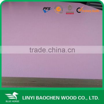 polyester plywood /chinese Linyi best quality melamine paper overlaid plywood manufacture for furniture usage