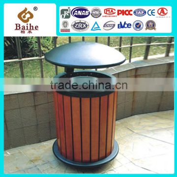 2016 New design wooden outdoor waste bin for sale