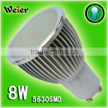 5050 Led 16 SMD Spotlight Indoor GU10 8W frosted glass