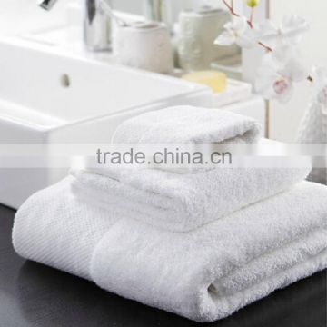 100% cotton 5 star hotel towel/16s hotel towel set, white color hotel bath towel