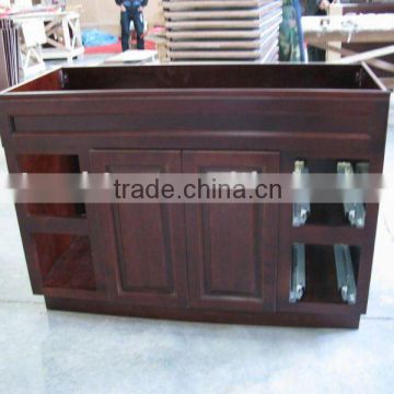 Solid wood sink base cabinet