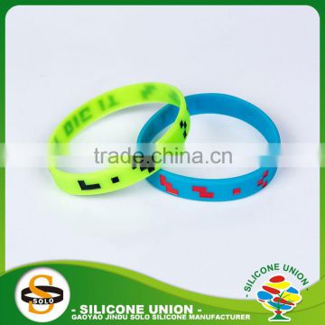 material christian silicone bracelet silicone wristbands with color printed