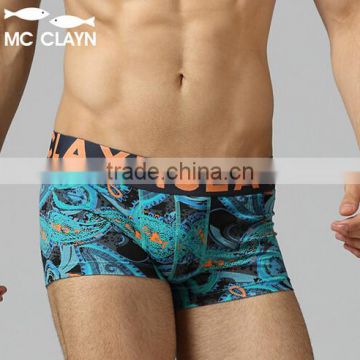 MC CLAYN Brand male cotton boxer panties elastic breathable shorts mid waist sexy Men's Boxers underwear men