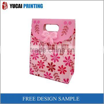 Pink gift bag small size snack bag paper bag