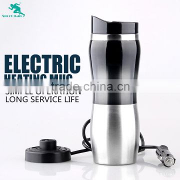 Quality Assurance Heated Auto Mug 24V 12V Car Mug Travel Mug Electric Heating Mug