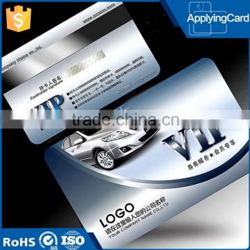 Custom silver printing automatic pvc card emboss serial number plastic cards