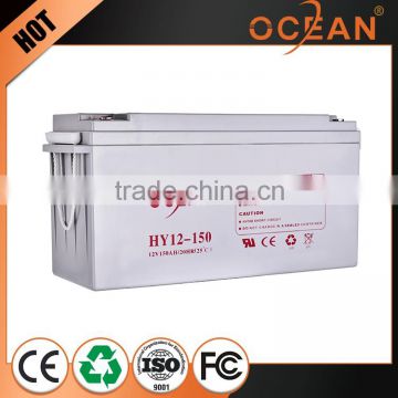 12V big stock non-fading 150ah most popular rechargeable 12v battery waterproof