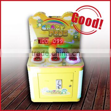 Coin operated hit hammer game machine/Coin pusher arcade play hammer game machine for kids