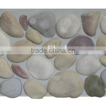 Polyurethane river stone panel, pebble stone,decorative stone for wall,3D foam insulated wall panel