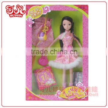 11.5 inch Chinese wholesale New Year girl doll toy