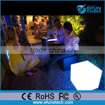 waterproof portable illuminated dmx 3D led color changing outdoor cube light