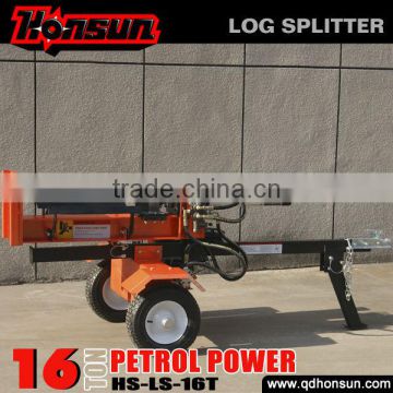 Germany Hanover exhibited hydraulic cylinder 6.5hp B&S engine 16T firewood processor