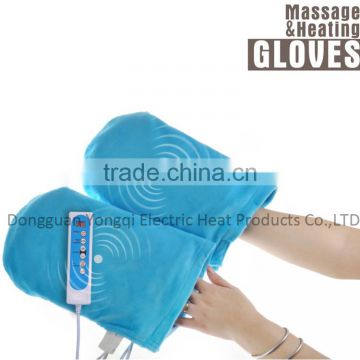 massage heated mitts with 5 level adjustable vibration and 4 level temperature setting