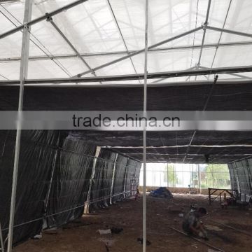 Commercial Plastic Film Blackout Greenhouse for Medical Plant