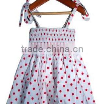 Organic Cotton Girl's Smocked Dress