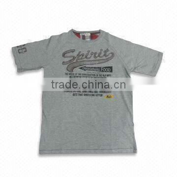 Men's T-shirt with Printing, Comfortable, Fashionable Design
