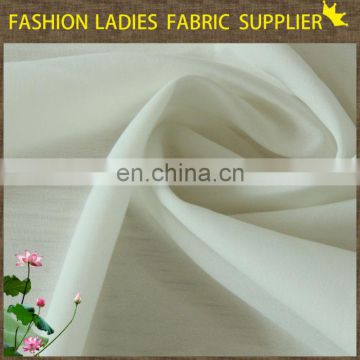 Shaoxing textile elastic& poly chiffon fabric for garment elegant chiffon
