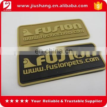 Personalized pvc embossed print garment labels for clothing