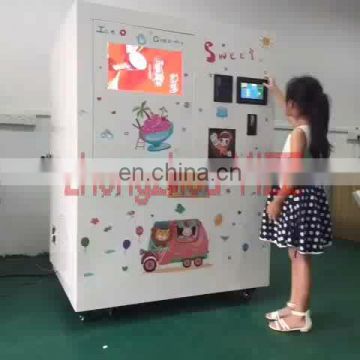 Swirl soft werve ice cream vending slot machine withlow investment and high efficient