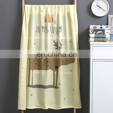 Double Layer Muslin Bamboo Cotton Baby Swaddle Blanket For Spring And Summer