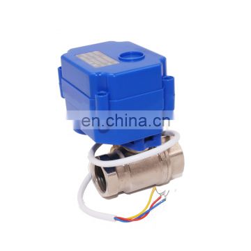 Stainless steel304 MINI electric motor ball valve/ motorized ball valve 1/2",3/4", 1"