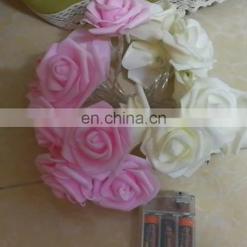 Rose Flower LED String Lights Valentine's Day Christmas Decoration Battery/USB powered Wedding Party Bedroom Lamp Night Light
