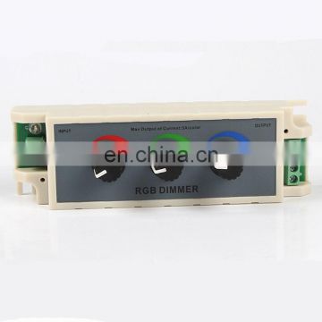 DC12V 24V 9A Knob RGB LED Dimmer Controller Output for RGB/ Single Color LED Strip Lights